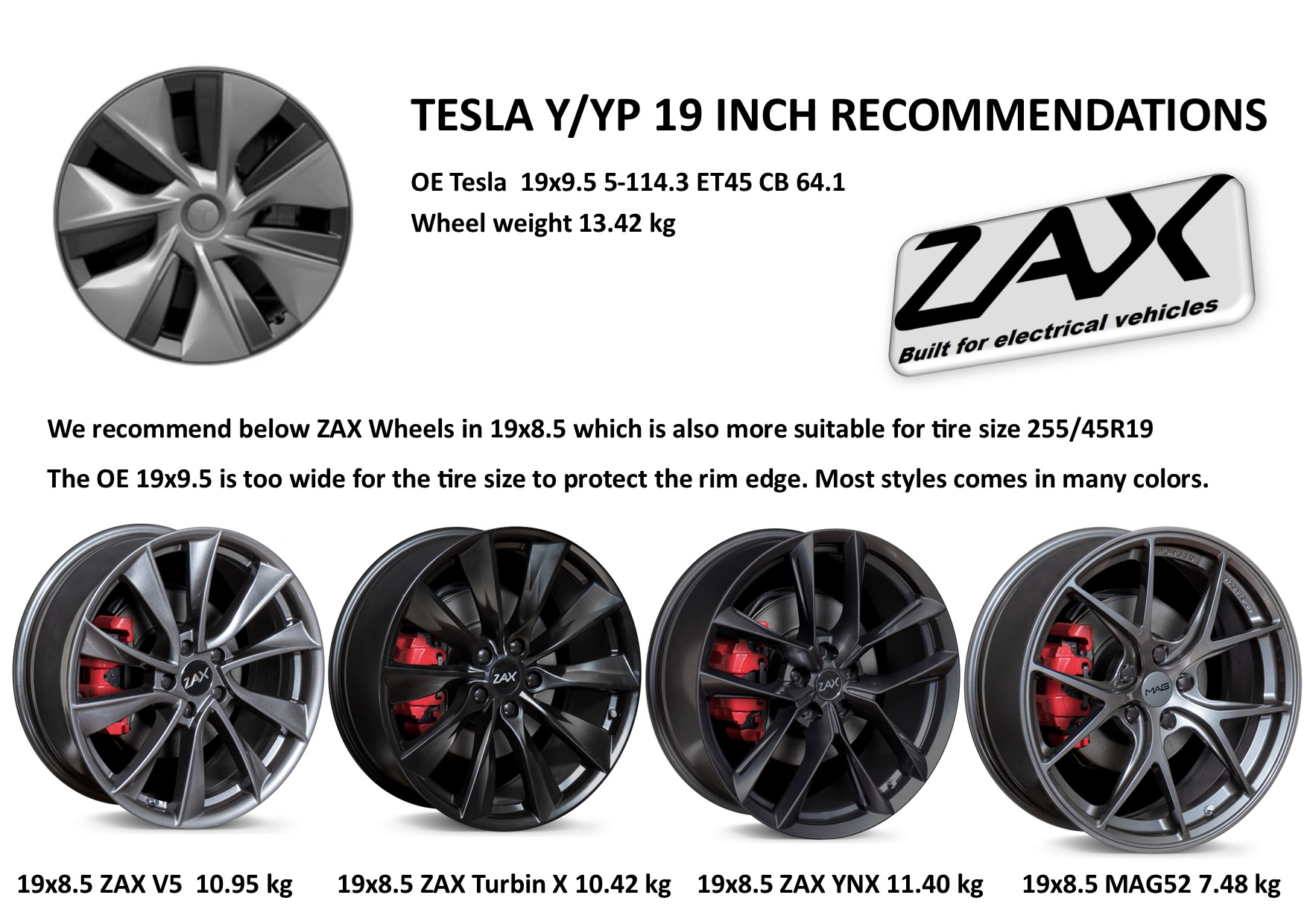 Tesla model y 19 deals inch rims